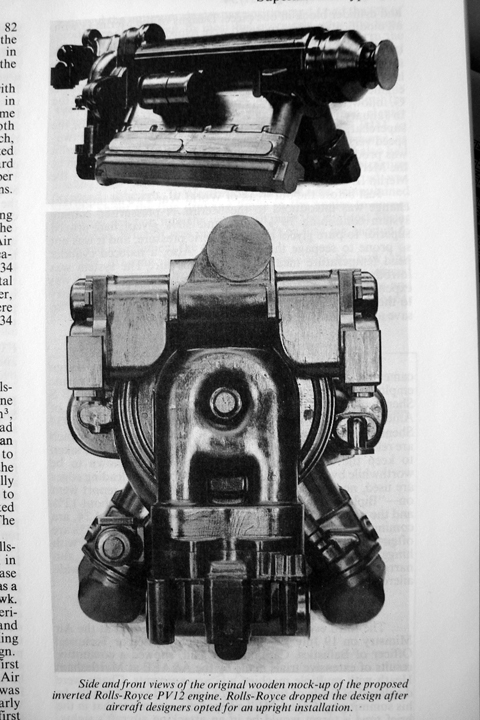 Inverted PV12 engine mock-up