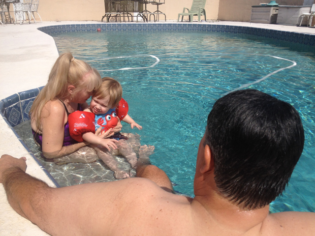 Learning about pools at an early age