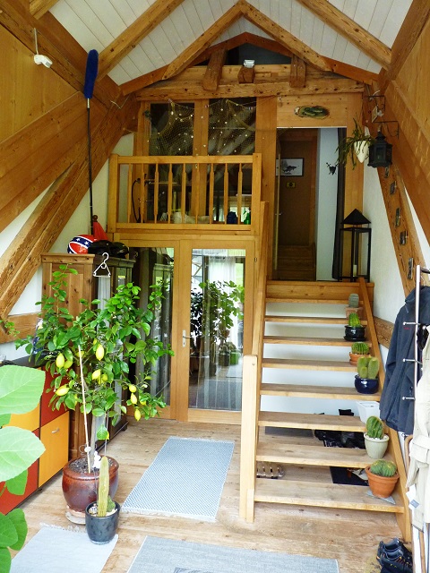 Entrance to attic flat