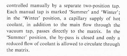 Heater Matrix water flow