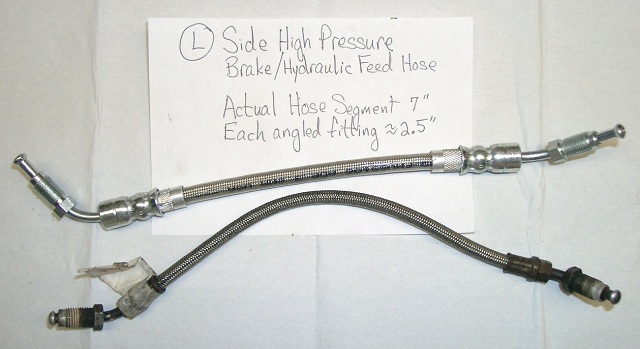 Left Side High Pressure Hoses - New & Old