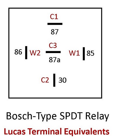 Lucas to Bosch Relay Map #1