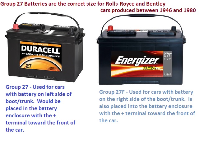 Group 27 and 27F batteries