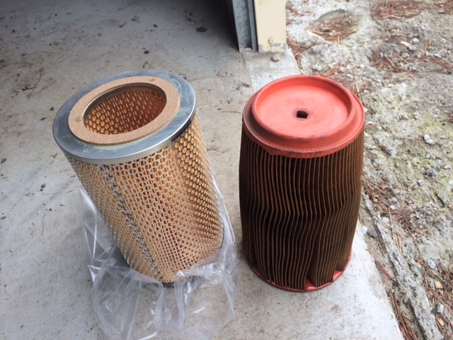 Old vs new air filter