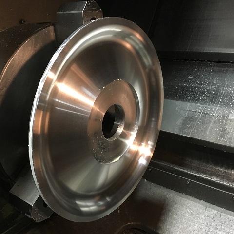 wheel on lathe