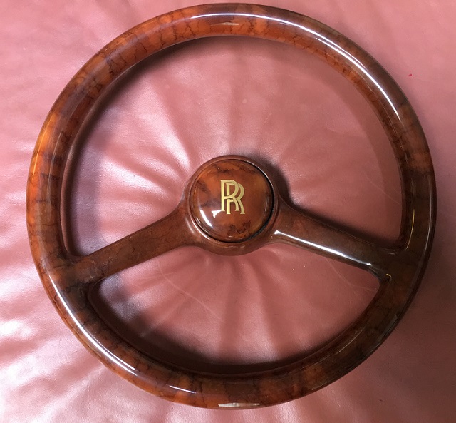 wood steering wheel