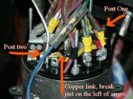 Shadow one ignition switch - broken link wire 