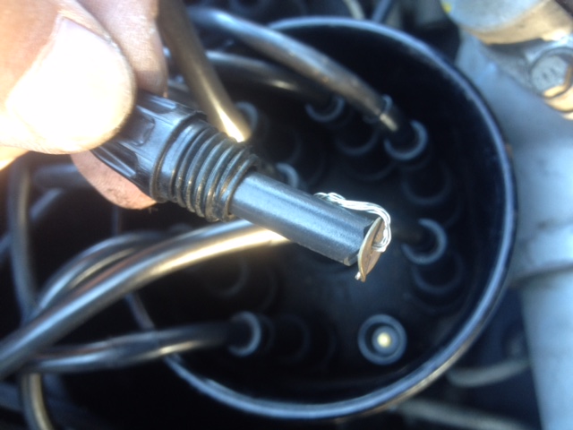 Solid-conductor spark plug wires