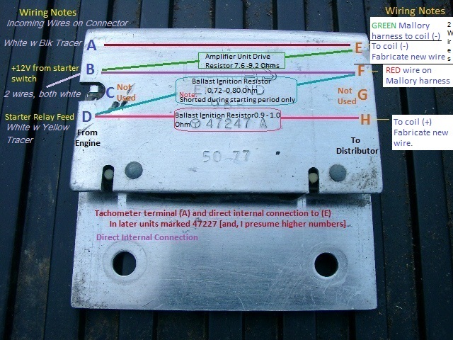 9BR to Mallory Unilite Annotated Photo