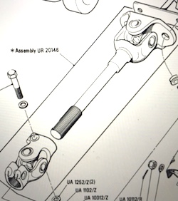 Steering exploded parts diagram