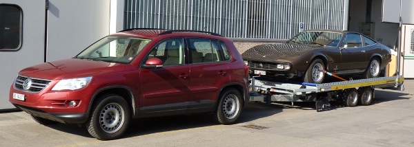 Trailering a Ferrari