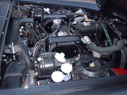 engine bay.