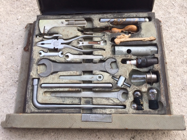 Overall view of the tools in their enclosure