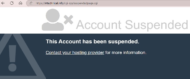 Site Acct Suspended